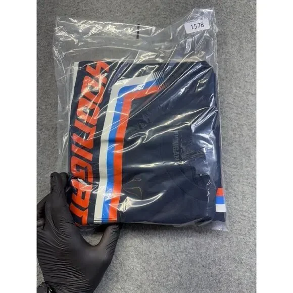 Hoonigan Men's Large Navy Blue‎ Long Sleeve Graphic T-Shirt 100% Cotton Racing - Picture 6 of 6